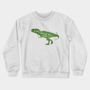 Child Of God Dinosaur Bible Verse Crewneck Sweatshirt